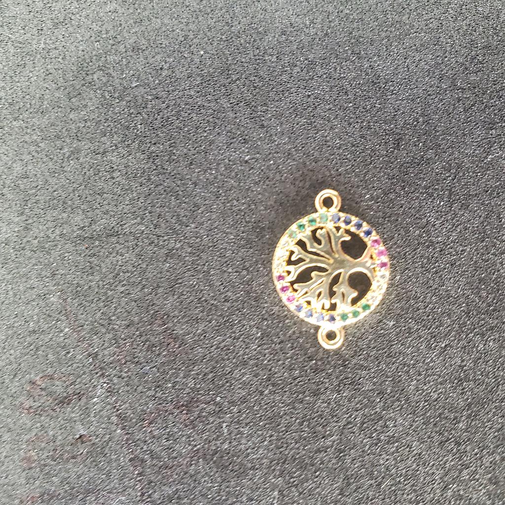 DIJE MICROCIRCON DORADO 