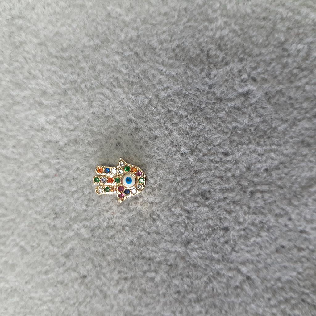 DIJE MICROCIRCON DORADO MANO