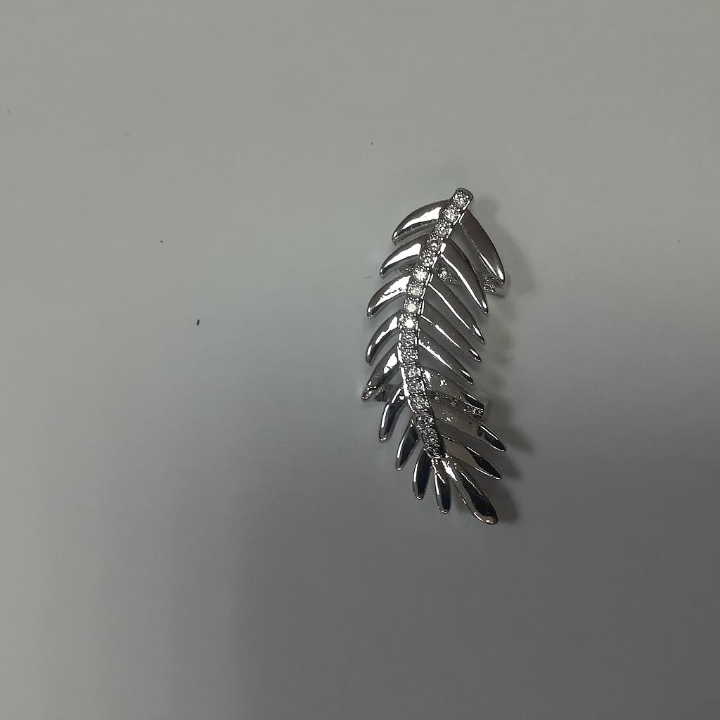 DIJE PLUMA MICROCIRCON