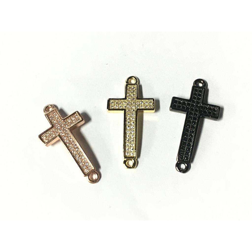 DIJE CRUZ MICROCIRCONIA 26X13MM