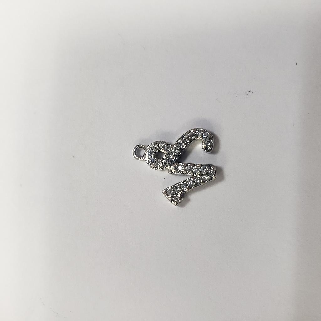 DIJE MICROCIRCON CAPRICORNIO PLATEADA