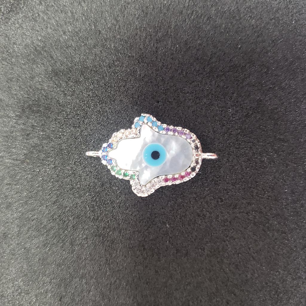 DIJE MICROCIRCON PLATEADA 