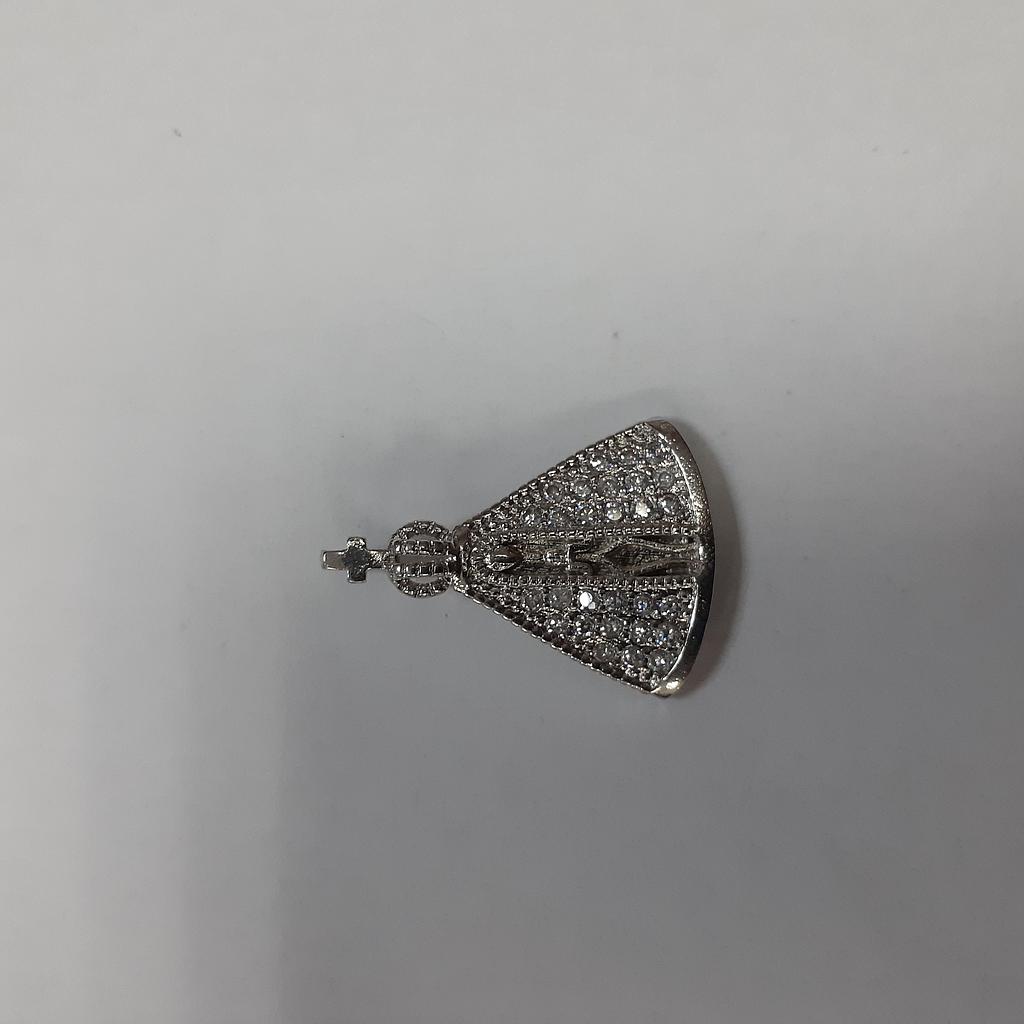 DIJE MICROCIRCON CRUZ VIRGEN