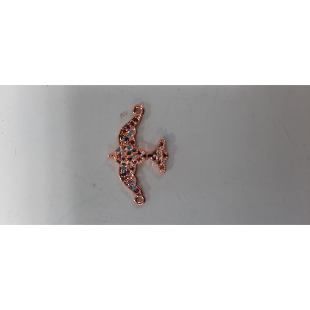 DIJE PAJARO MICROCIRCON 