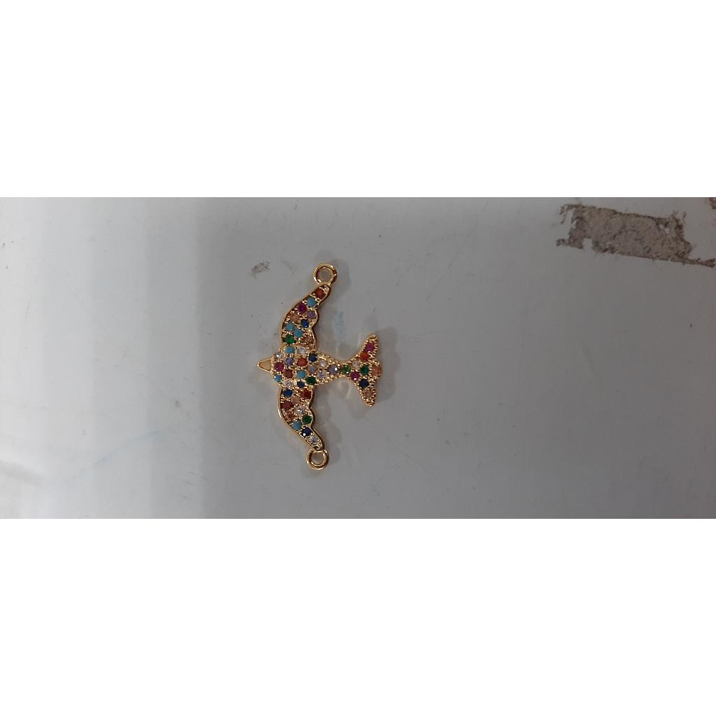 DIJE PAJARO MICROCIRCON   