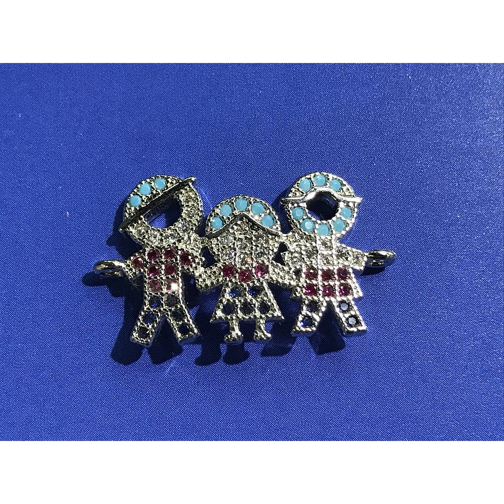 DIJE PAREJA MICROCIRCON  