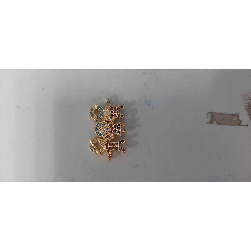 DIJE PAREJA MICROCIRCON   