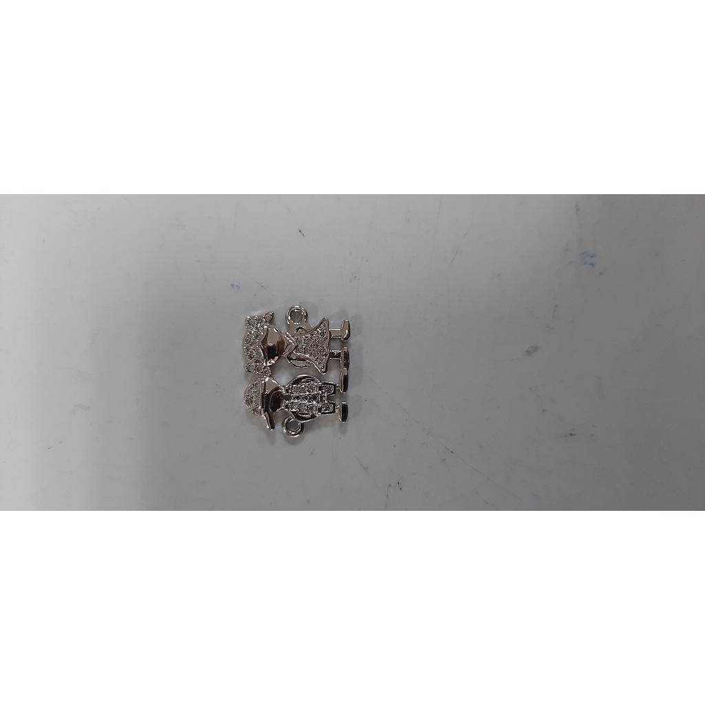 DIJE PAREJA MICROCIRCON   