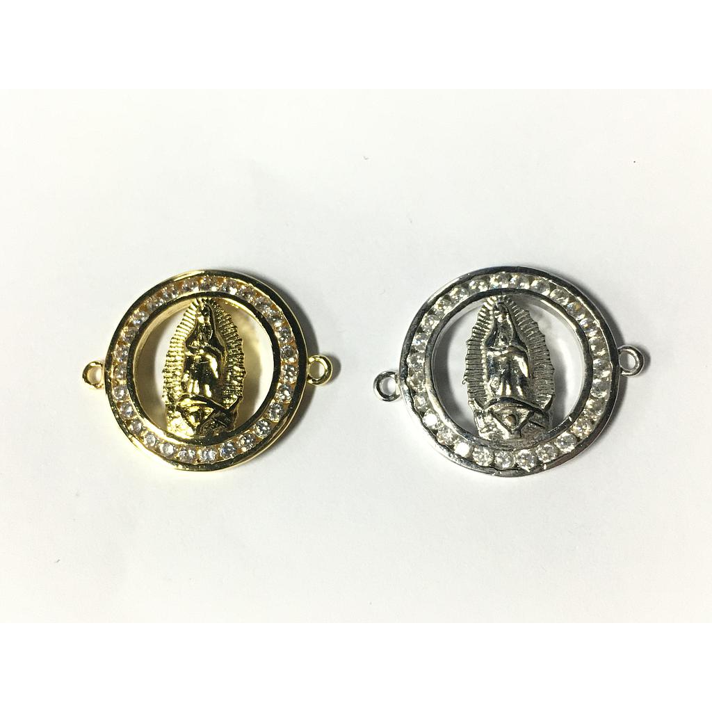 DIJE VIRGEN DE GUADALUPE 20MM MICROCIRCONIA