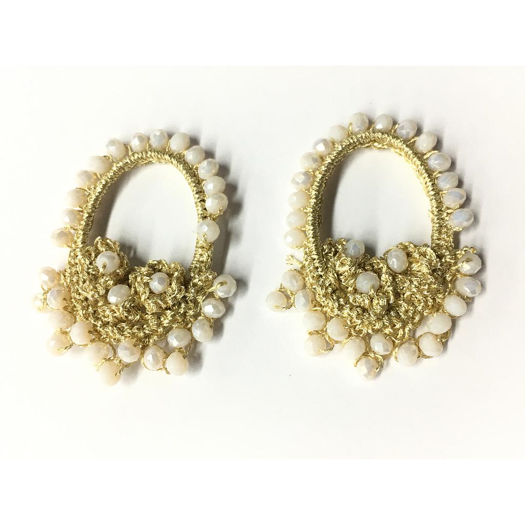 BASES DE CRISTAL TEJIDAS CON HILO