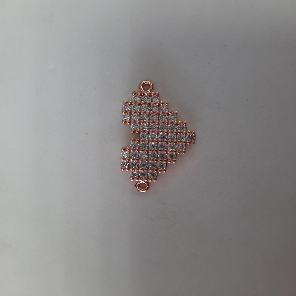 SEPARADOR CORAZON MICROCIRCON ROSADO