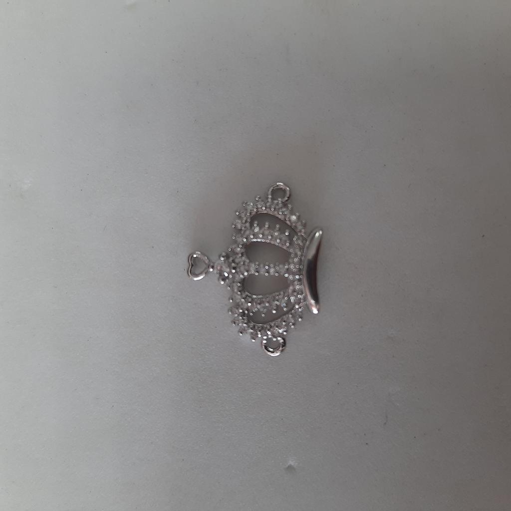 SEPARADOR CORONO MICROCIRCON PLATEADO