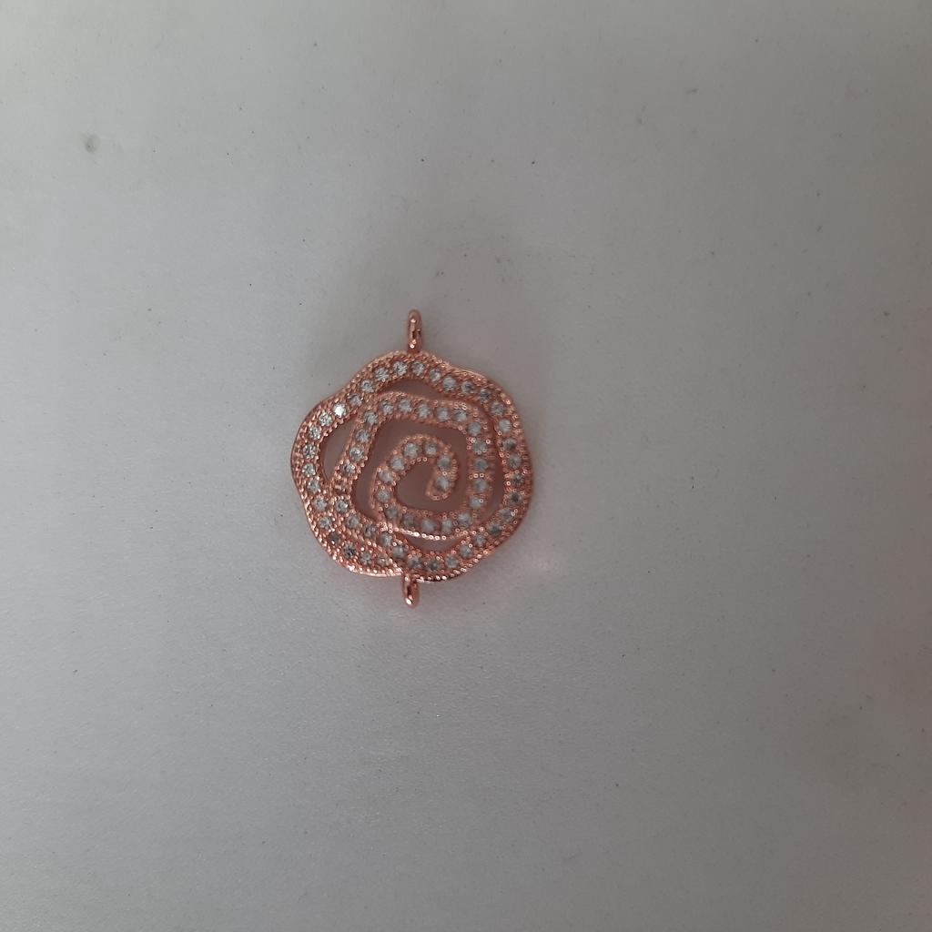 SEPARADOR FLOR MICROCIRCON ROSADO