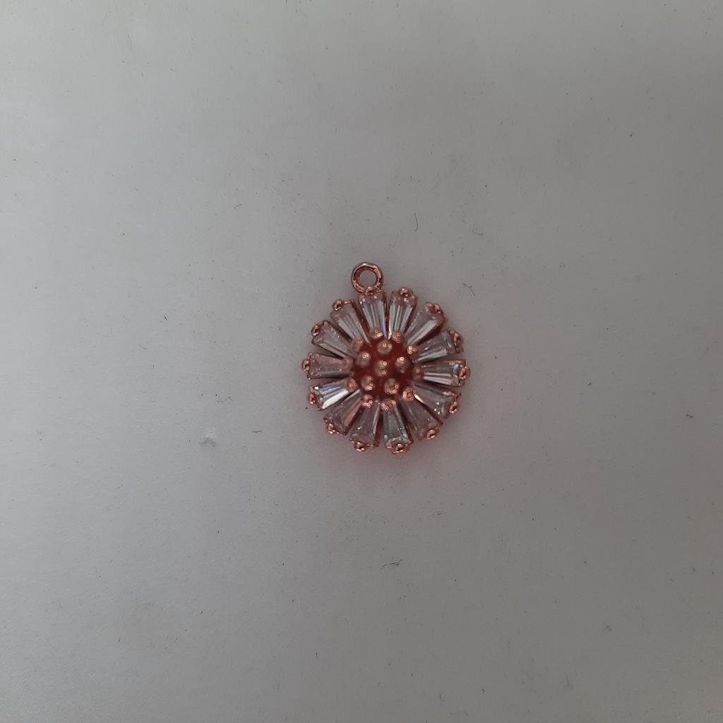 SEPARADOR FLOR MICROCIRCON ROSADO