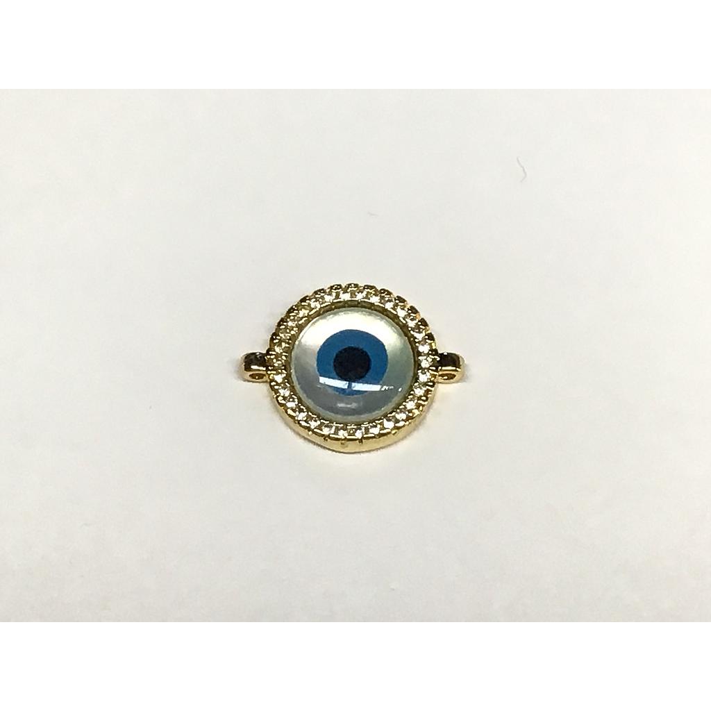 DIJE OJO TURCO MICROCIRCONIA DORADO