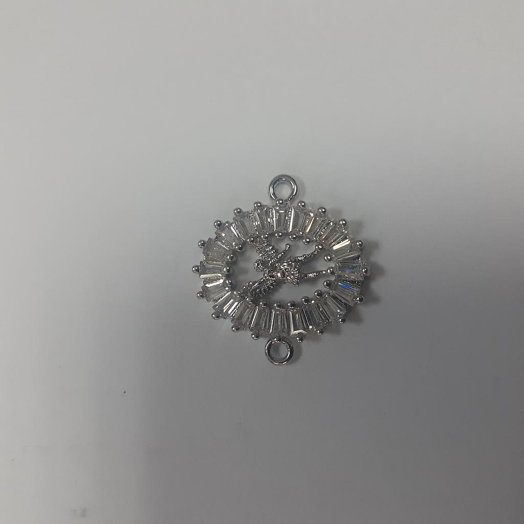 DIJE ANGEL MICROCIRCON PLATEADO