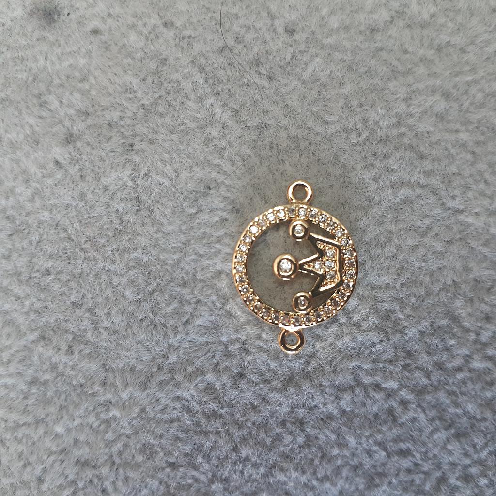 SEPARADORES CORONA MICROCIRCON DORADO 