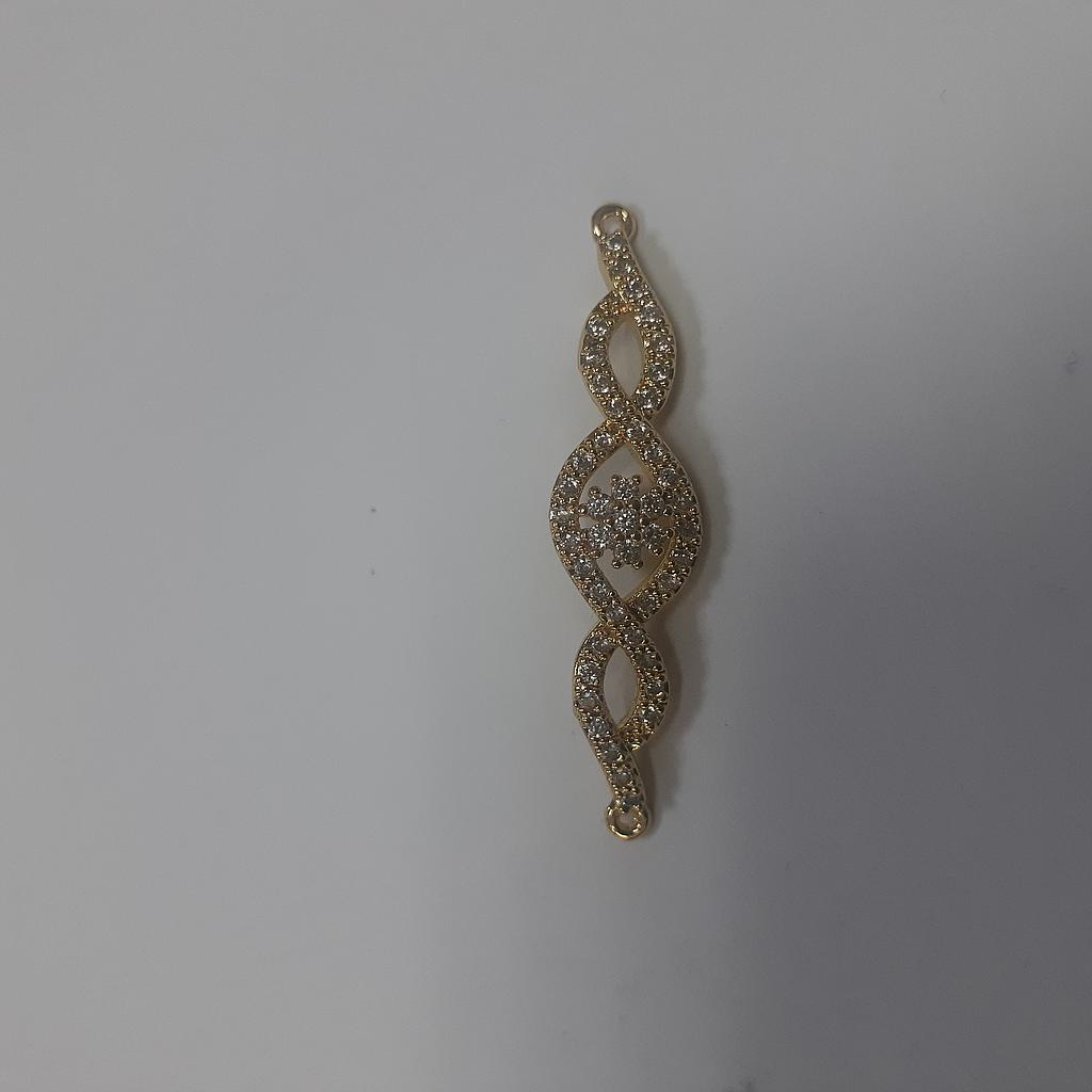 DIJE MICROCIRCON DORADO