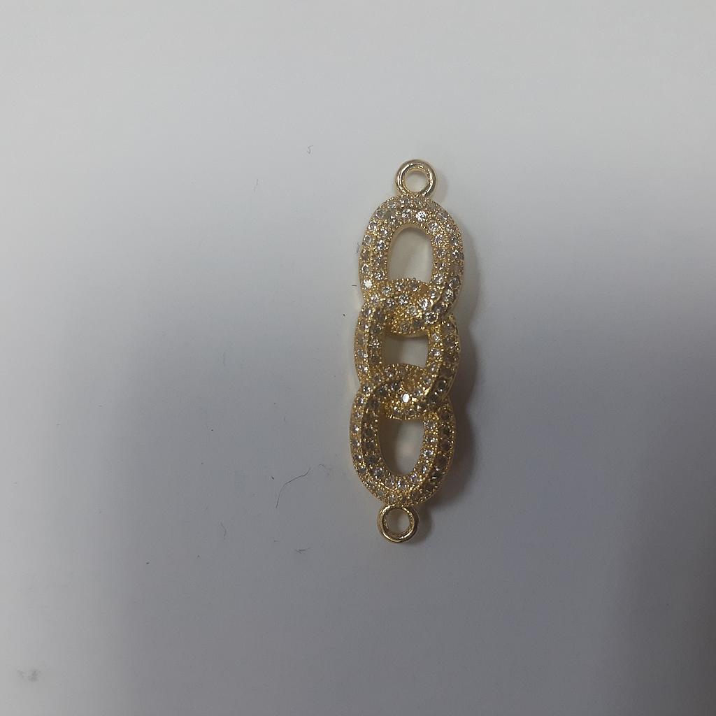 DIJE MICROCIRCON DORADO