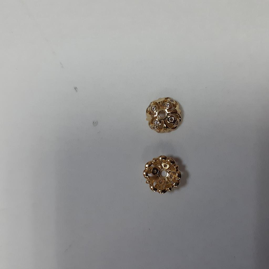 SEPARADORES CUBRE PERLA 8MM MICROCIRCON