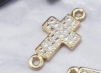 DIJE CRUZ MICROCIRCONIA 9X18MM