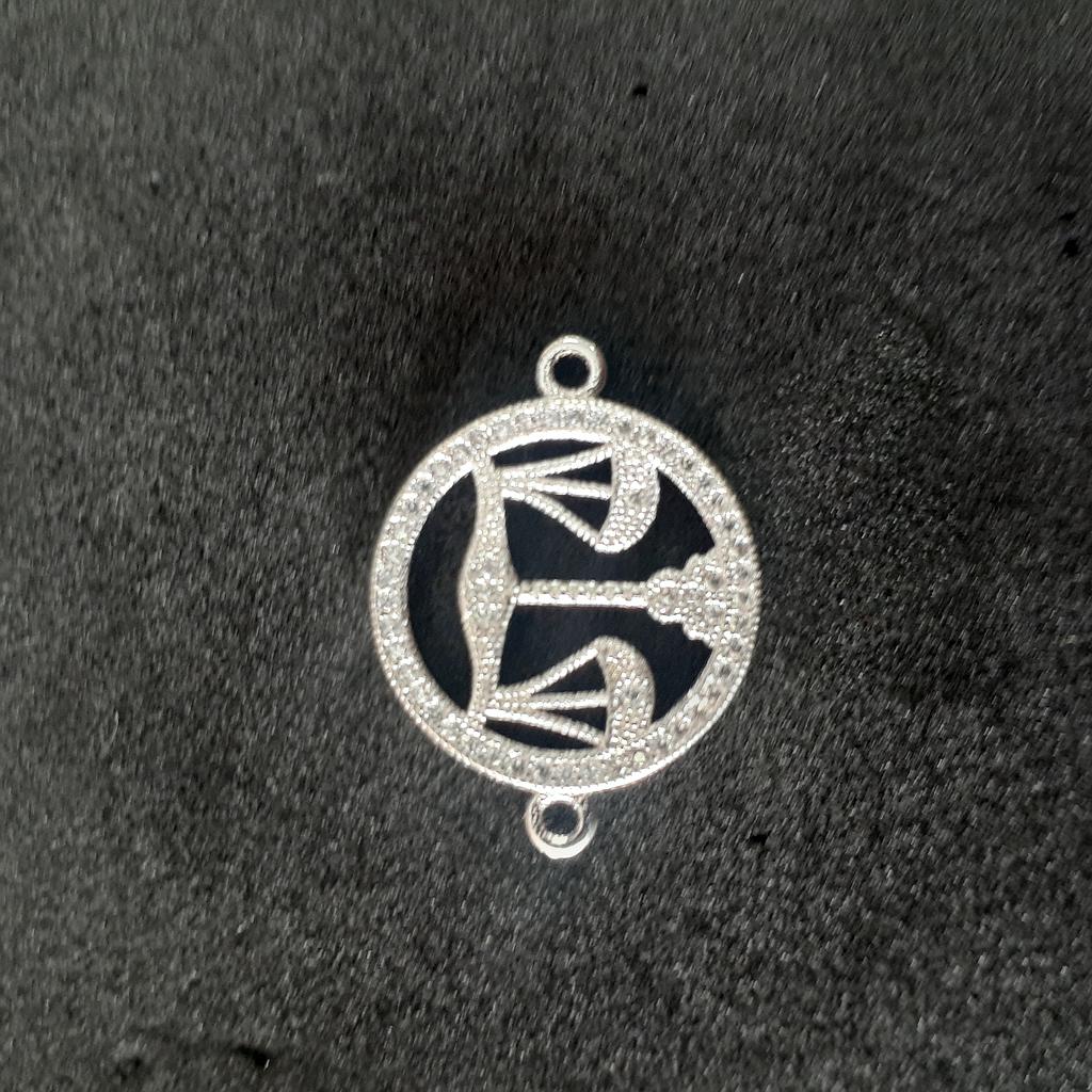 DIJE BALANZA MICROCIRCON 2 ARGOLLAS