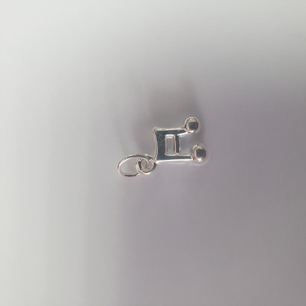 DIJE NOTA MUSICAL PLATA