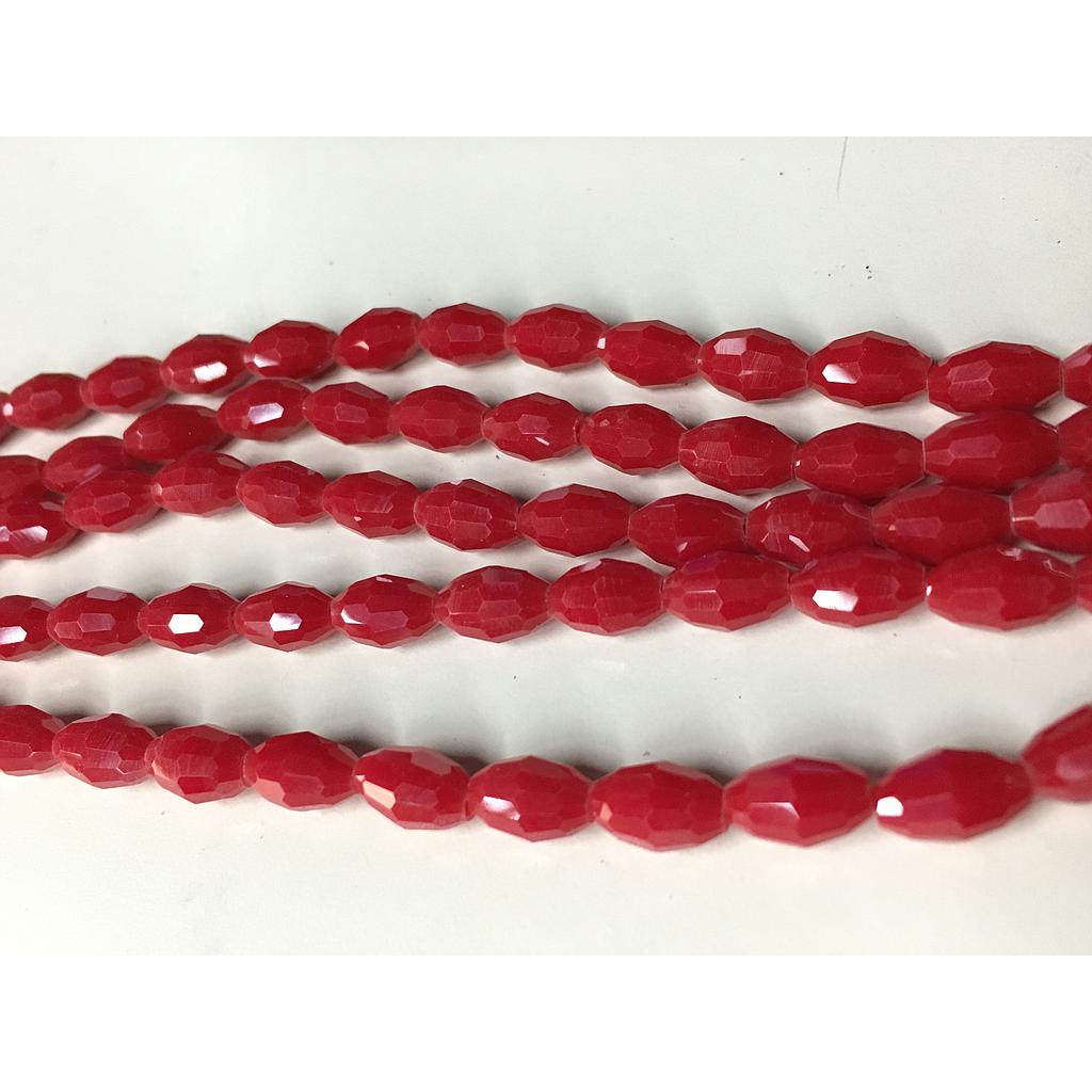 CRISTAL DE ARROZ 6X8MM ROJO CEREZA