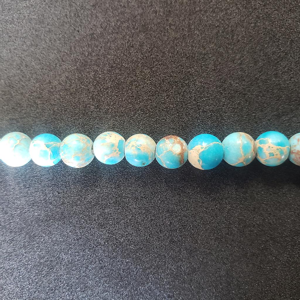 PIEDRA JASPER AZUL TURQUESA 6MM