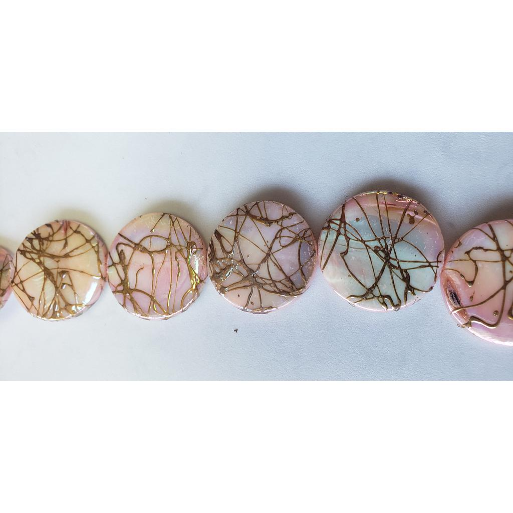 PIEDRAS CONCHAS NACAR 25MM