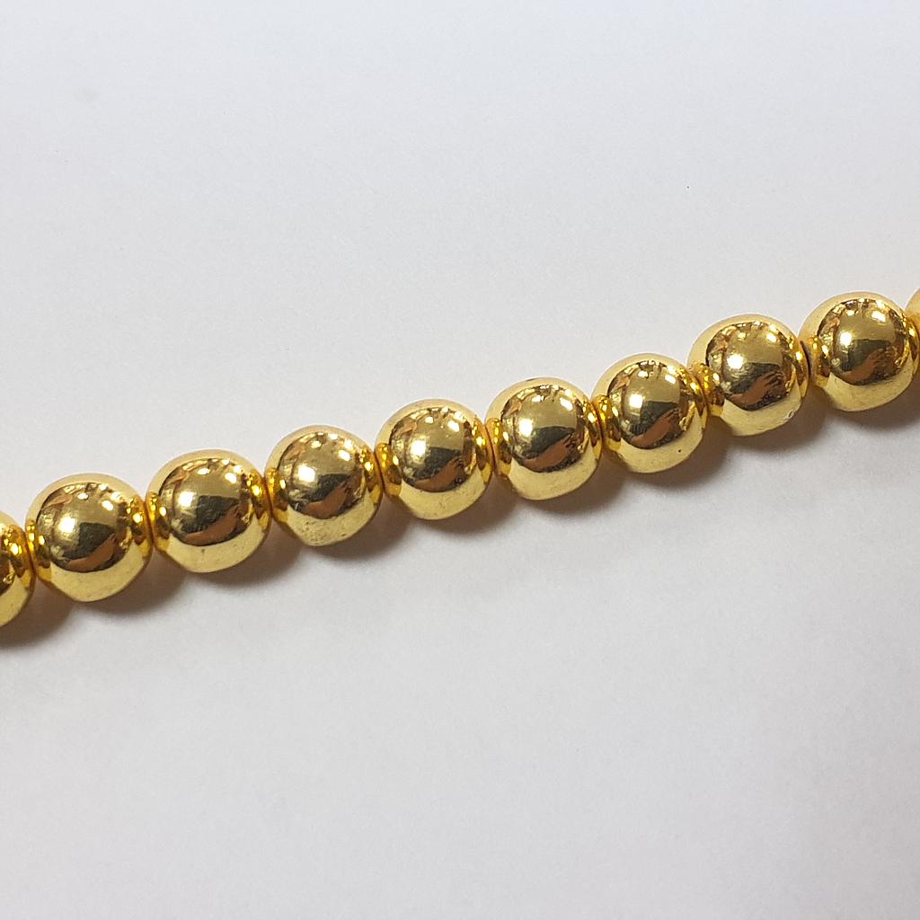 HEMATITA DORADA CLARO 8MM