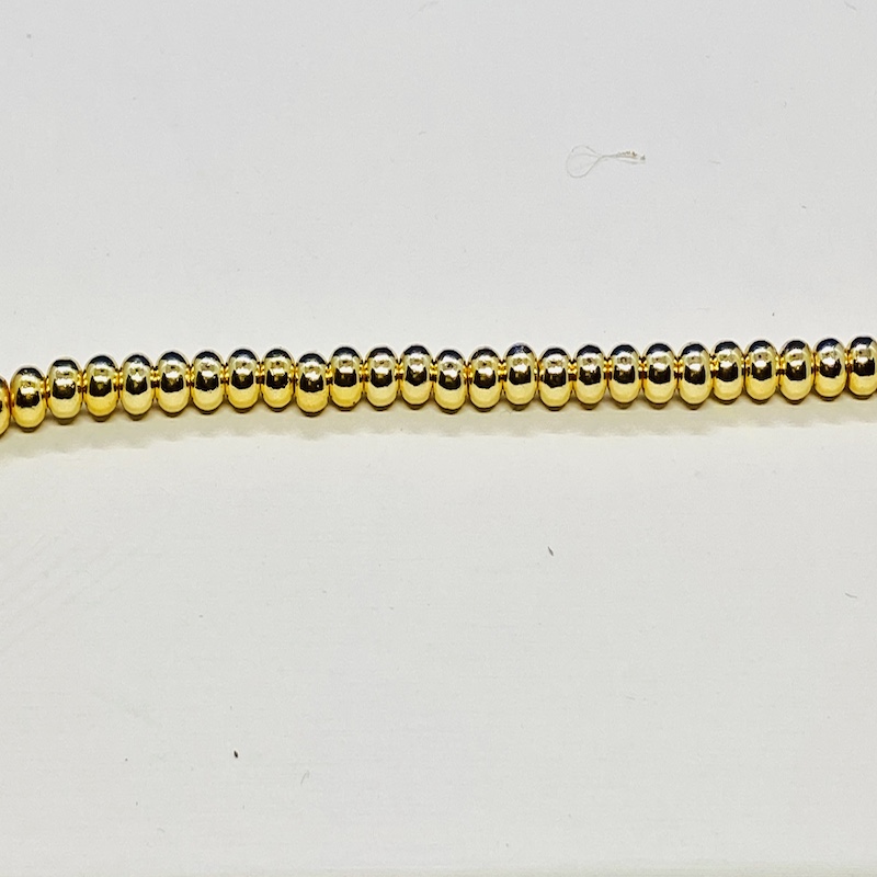 HEMATITA REDONDA DORADA CLARO 4MM