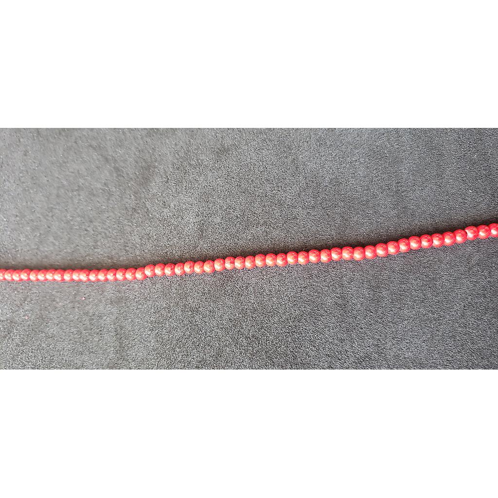 PIEDRA TURQUESA ROJA 3MM