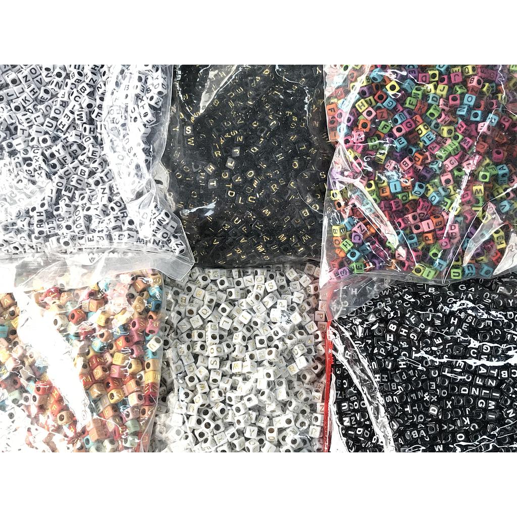 PAQUETE SEPARADOR LETRAS CUBO 500GR