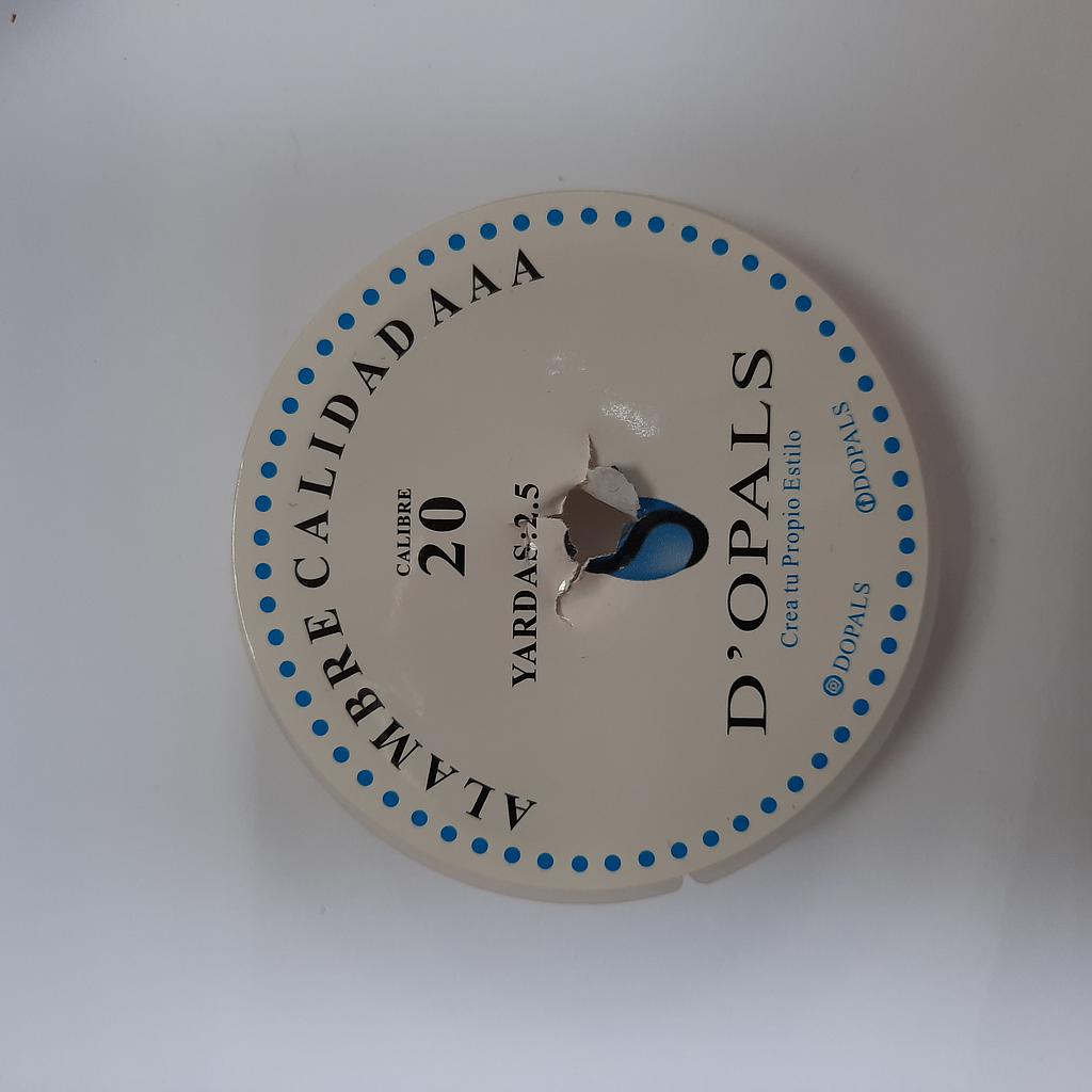 ALAMBRE DOPALS #20 PLATEADO