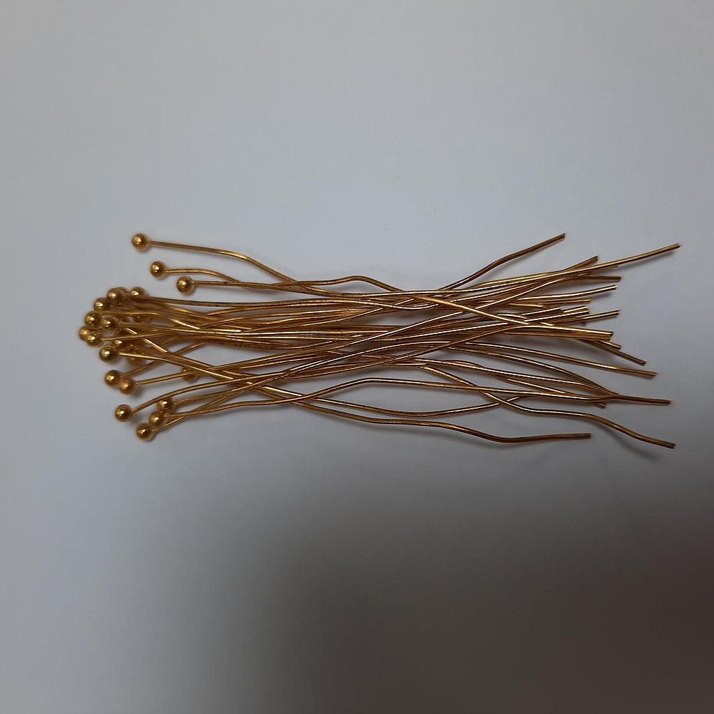 PINES DE FANTASIA DORADOS 2 1/2 PULGADAS 0.5X60 50PCS