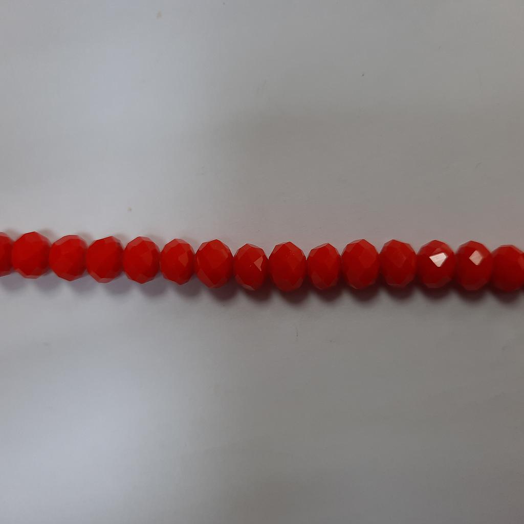 CRISTAL RONDEL MATE NARANJA FUEGO 8MM