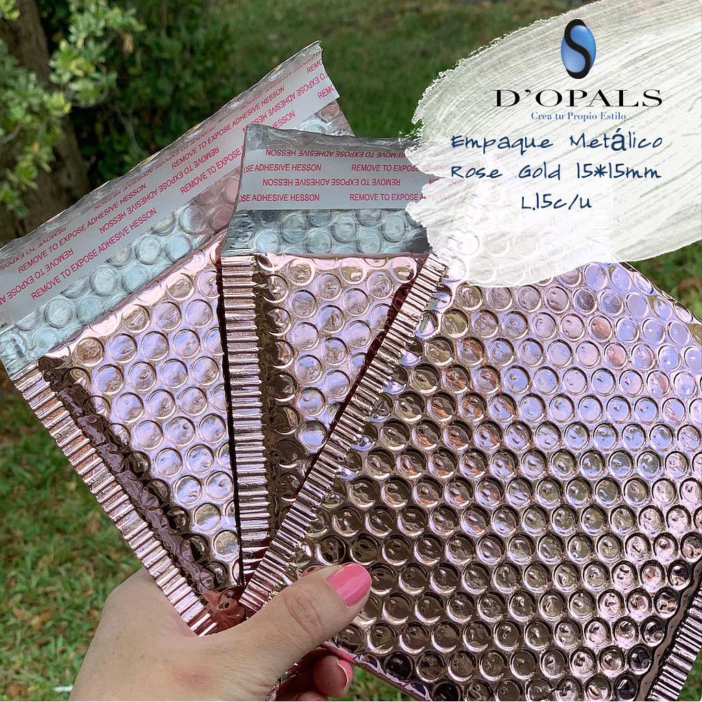 EMPAQUE METALICO ROSADO 14X15MM