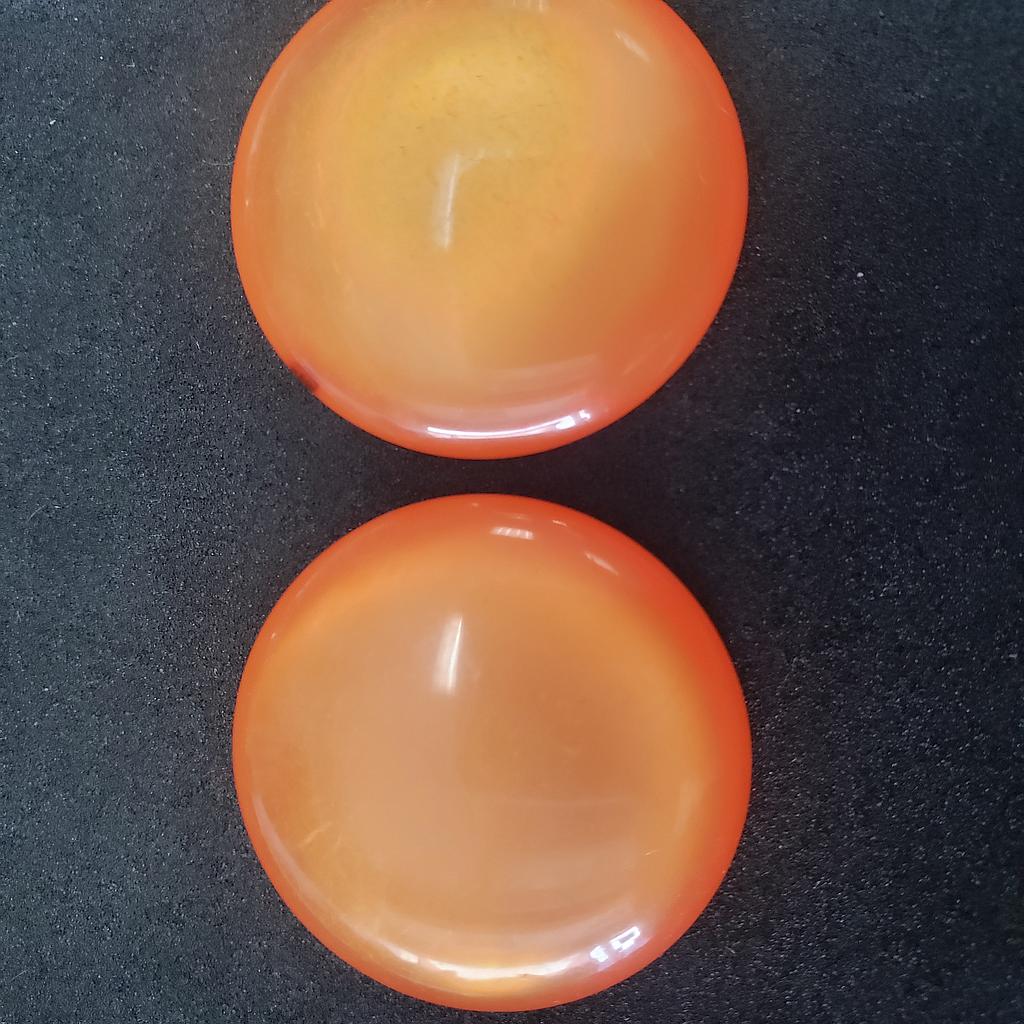 REDONDO DE PEGAR NARANJA 30MM