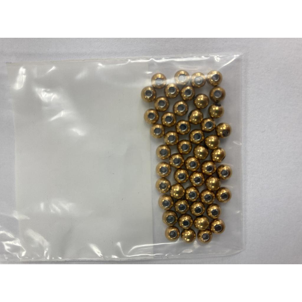 SEPARADOR DORADO 4MM ACERO PAQUETE 100 PCS