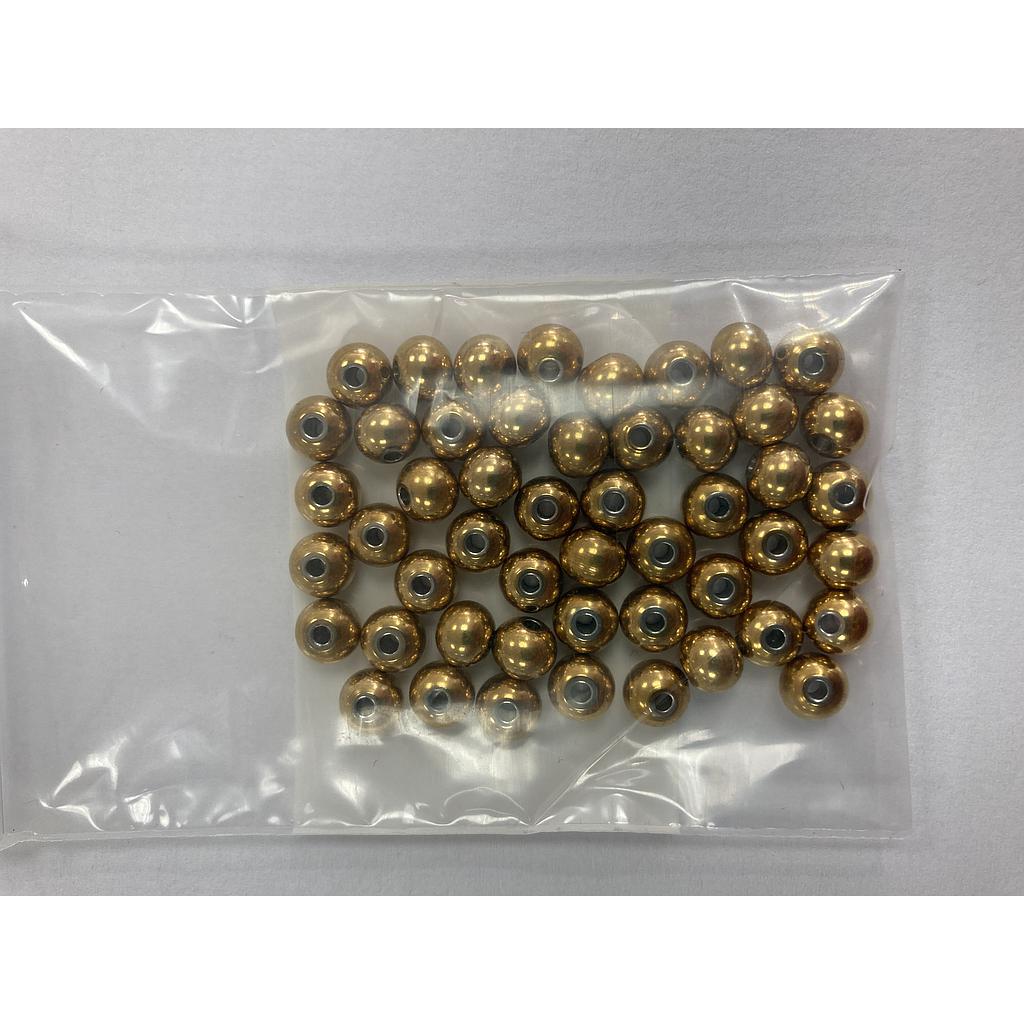 SEPARADOR DORADO 6MM ACERO PAQUETE 100 PCS