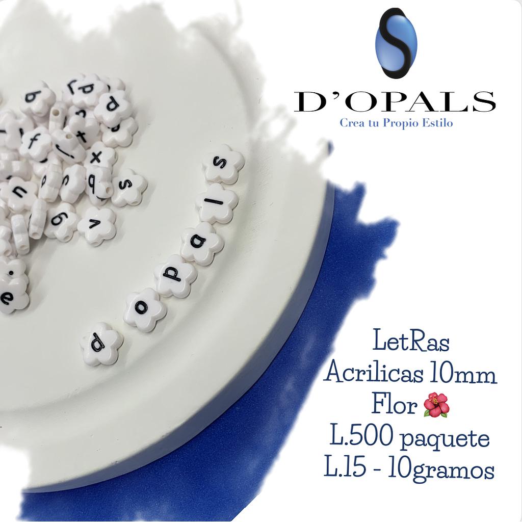 SEPARADOR ACRILICO LETRA 10MM BOLSA 10GR.