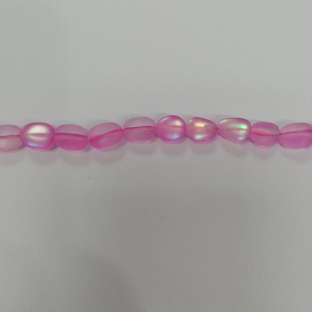 PIEDRA LUNAR OVALADA FUCSIA