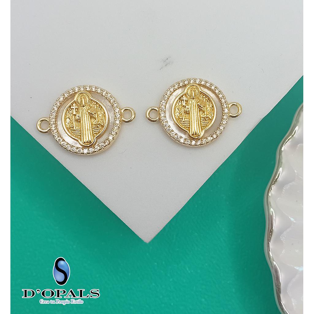 DIJE SAN BENITO DE  MICROCIRCONIA 17MM