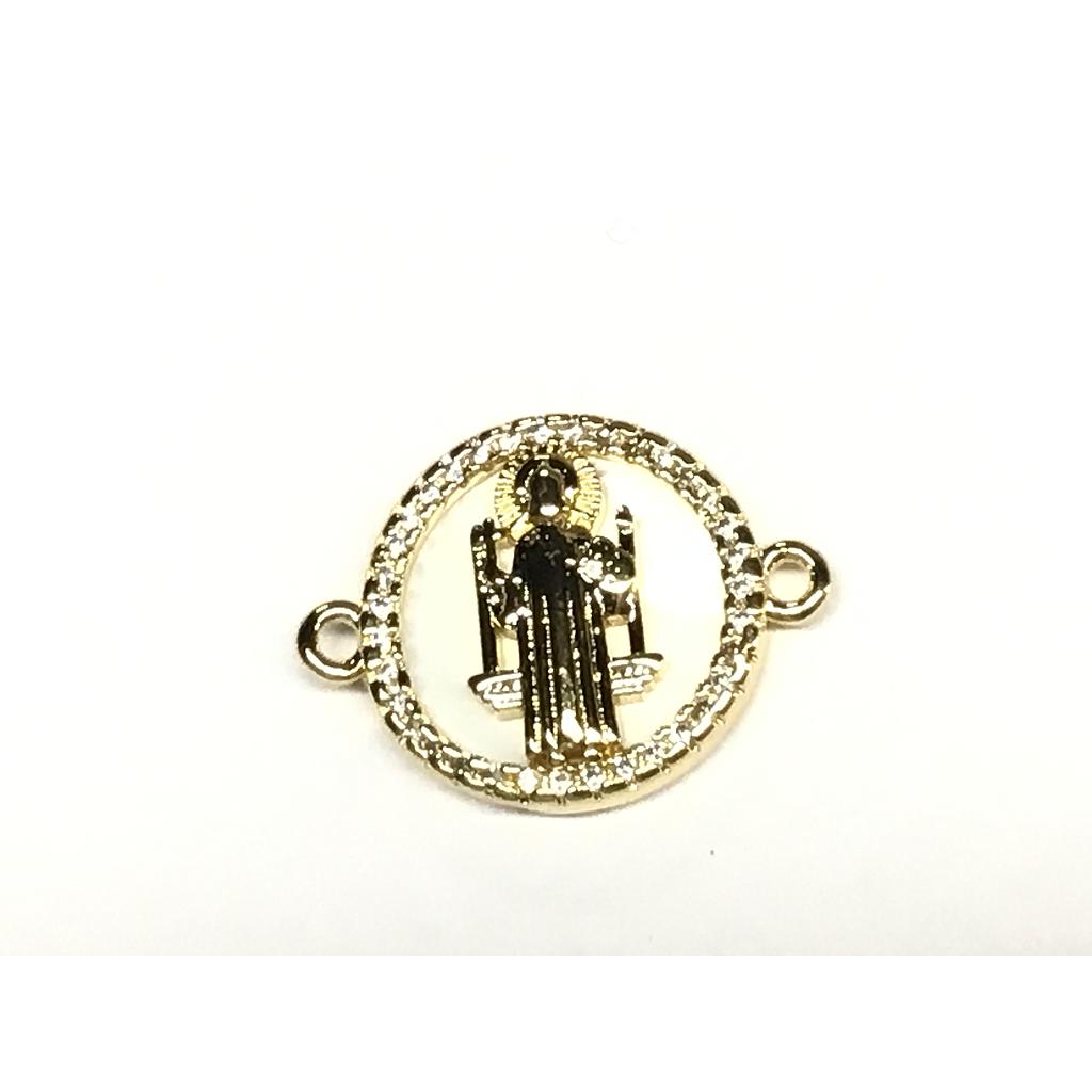 DIJE SAN BENITO CONCHA Y MICROCIRCONIA