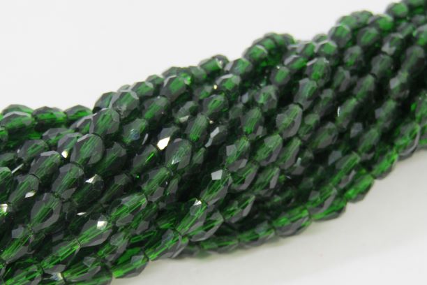 CRISTAL DE GOTA 4X6MM VERDE BOTELLA