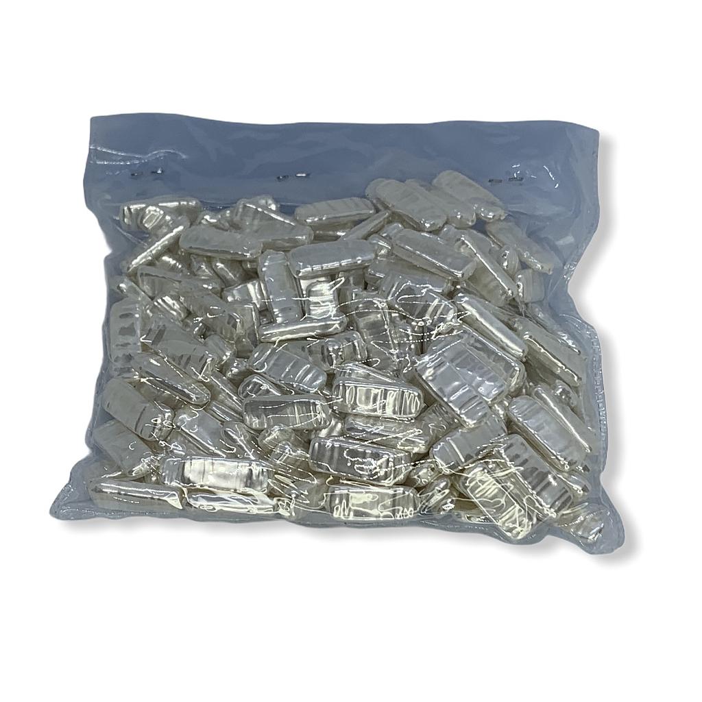 PERLA ACRILICA 8X22MM PAQUETE 100PCS