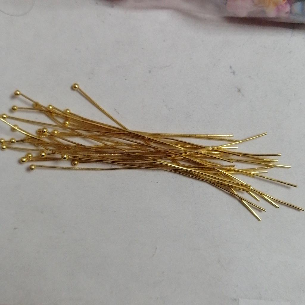 PINES DE FANTASIA DORADOS 3 PULGADAS 0.5X70 50PCS