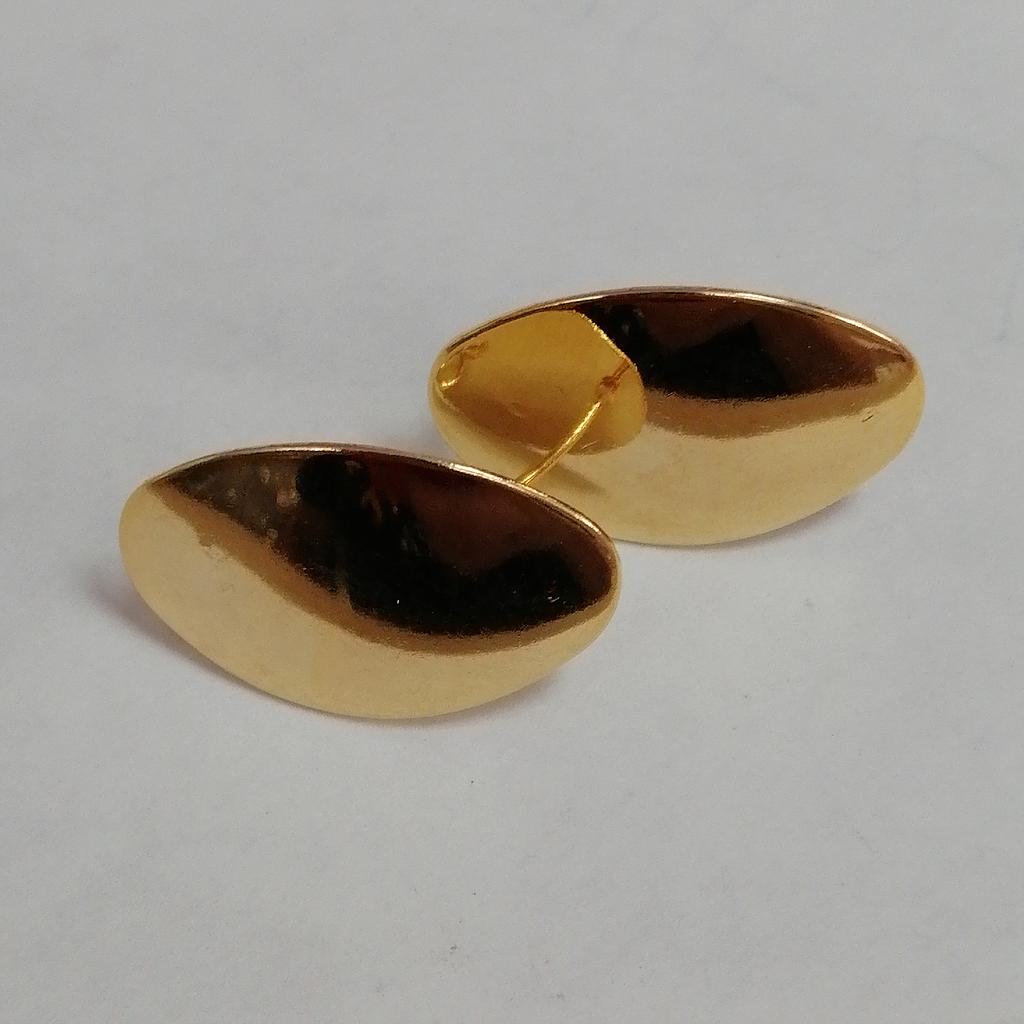 PATENTES OVALADAS 25X15MM ELECTROENCHAPADO