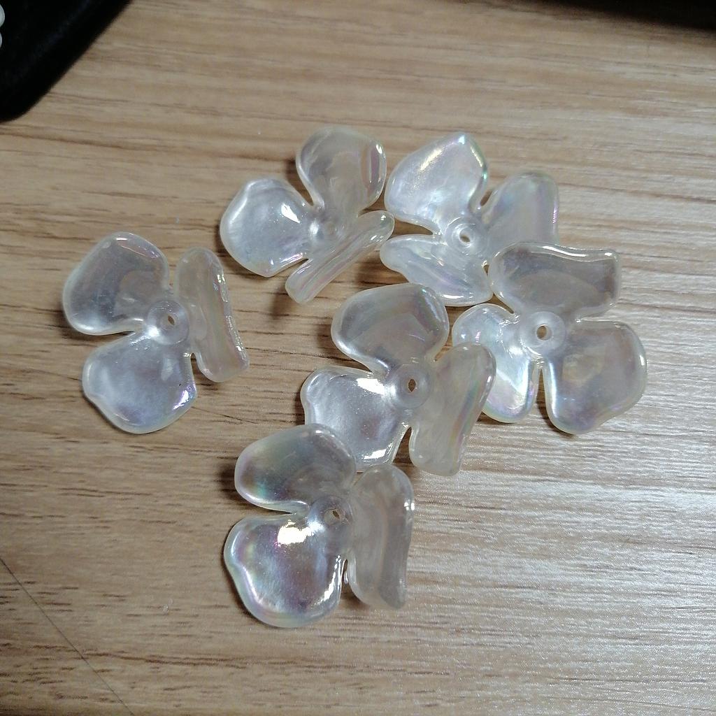 FLOR ACRILICA 20MM 6 PIEZAS